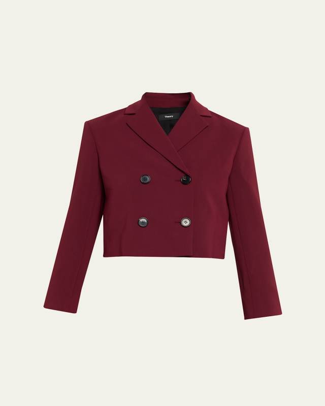 Crop Double-Breasted Jacket